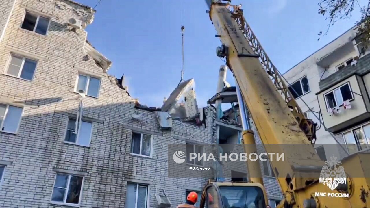 Взрыв газа в жилом доме в Черкесске