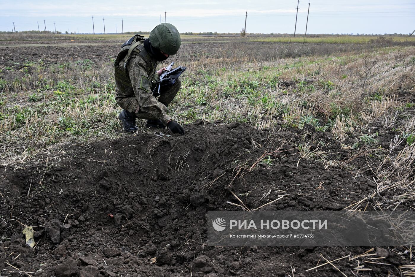 Последствия обстрела населенного пункта Высокое Запорожской области