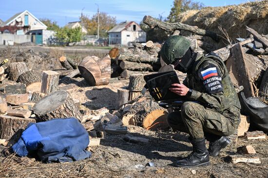 Последствия обстрела населенного пункта Высокое Запорожской области