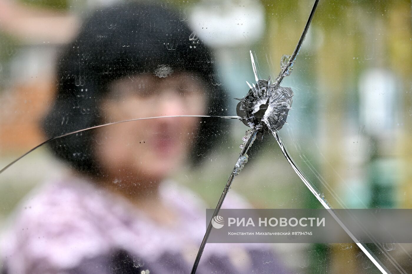 Последствия обстрела населенного пункта Высокое Запорожской области