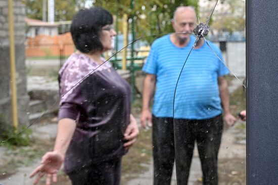 Последствия обстрела населенного пункта Высокое Запорожской области