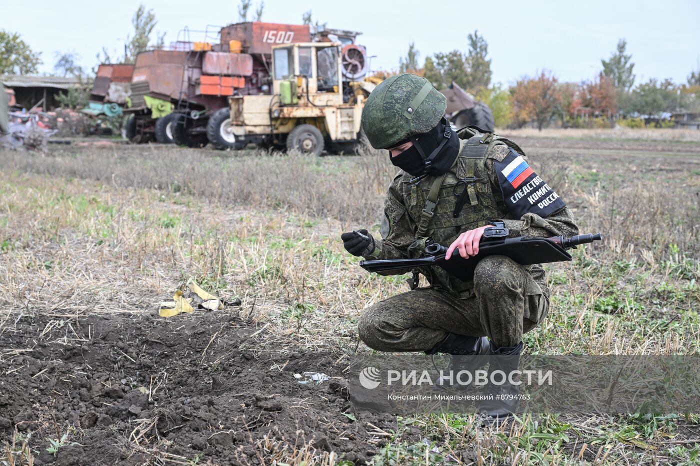 Последствия обстрела населенного пункта Высокое Запорожской области