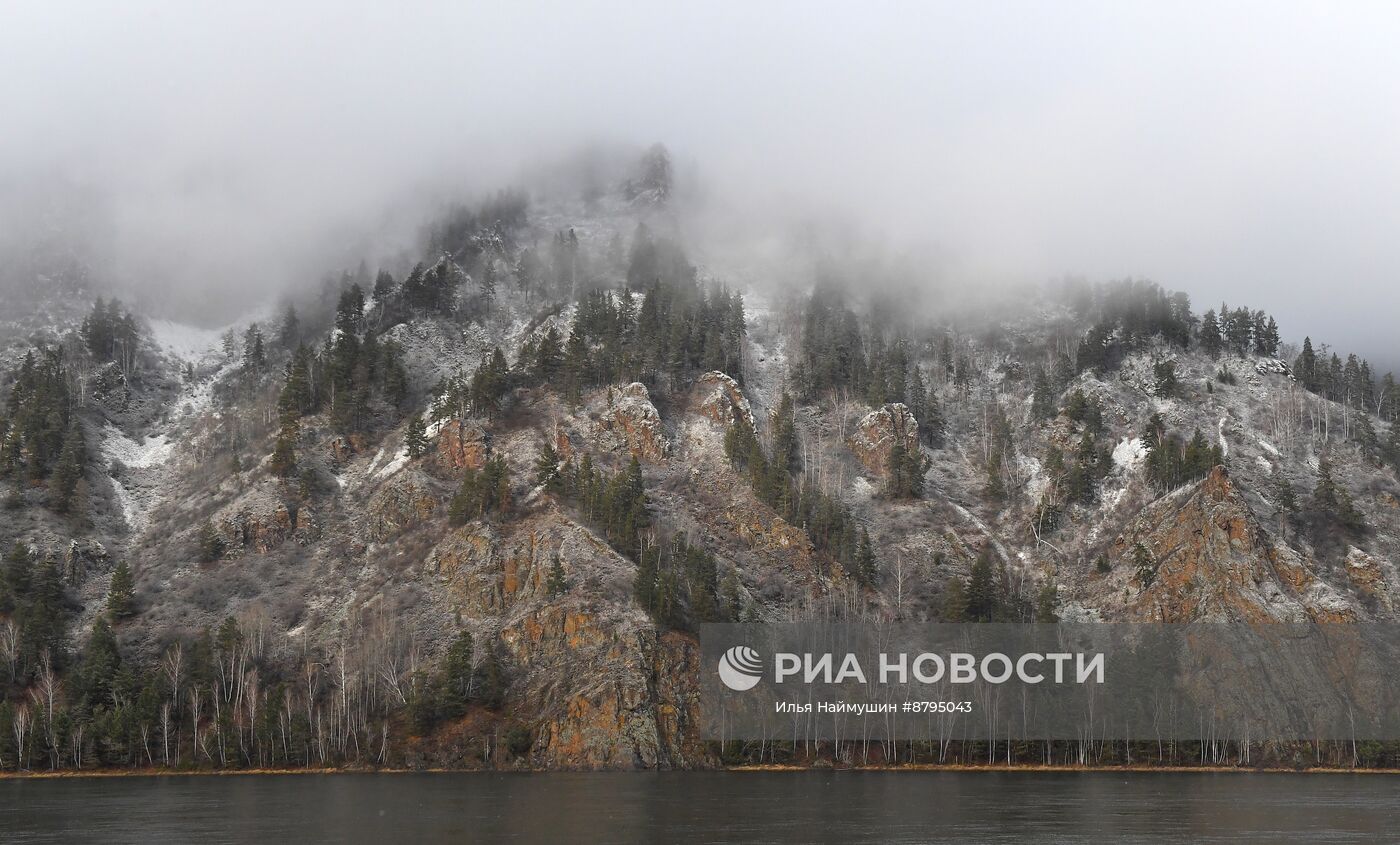 Снегопад в Красноярском крае