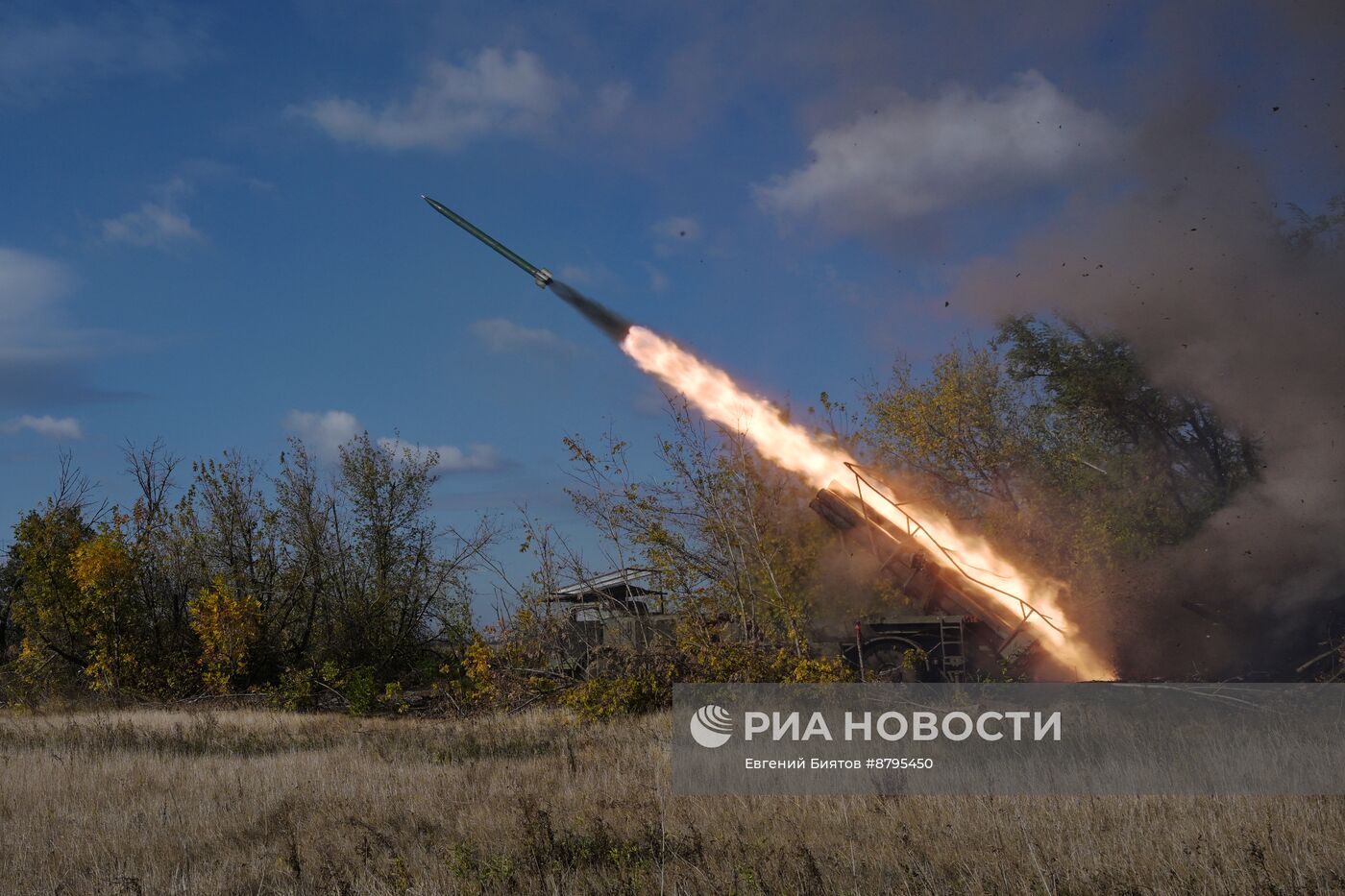 Боевая работа расчета РСЗО "Ураган" ЦВО на Покровском направлении