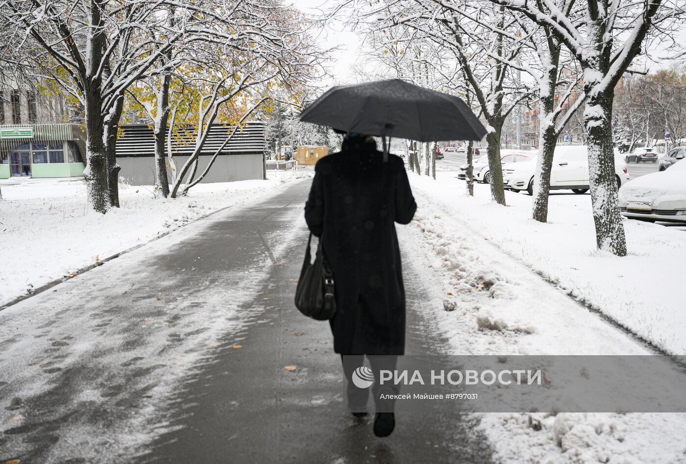 Снег в Москве