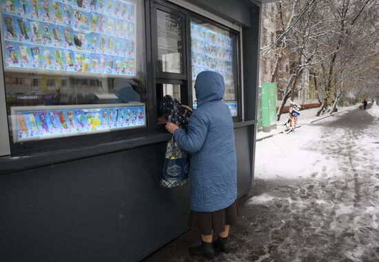 Снег в Москве