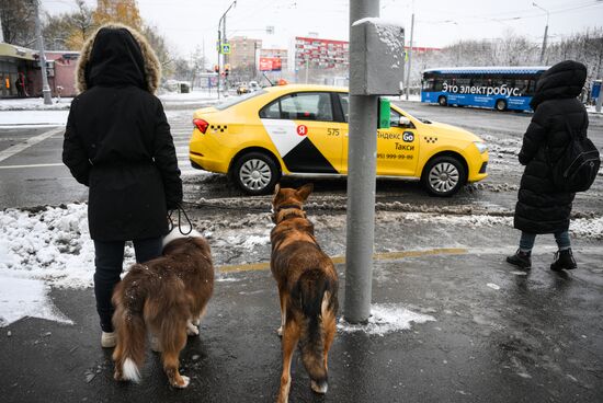 Снег в Москве