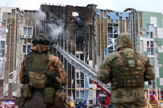 Беспилотник ВСУ попал в жилой дом в Белгороде