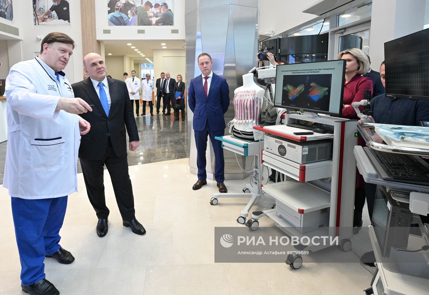 Премьер-министр РФ М. Мишустин посетил центр хирургии имени А. В. Вишневского