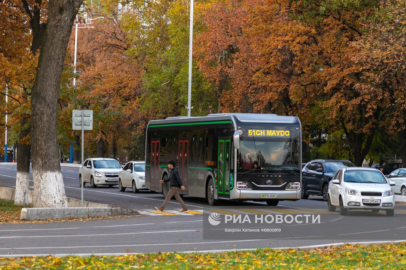 Виды осеннего Ташкента