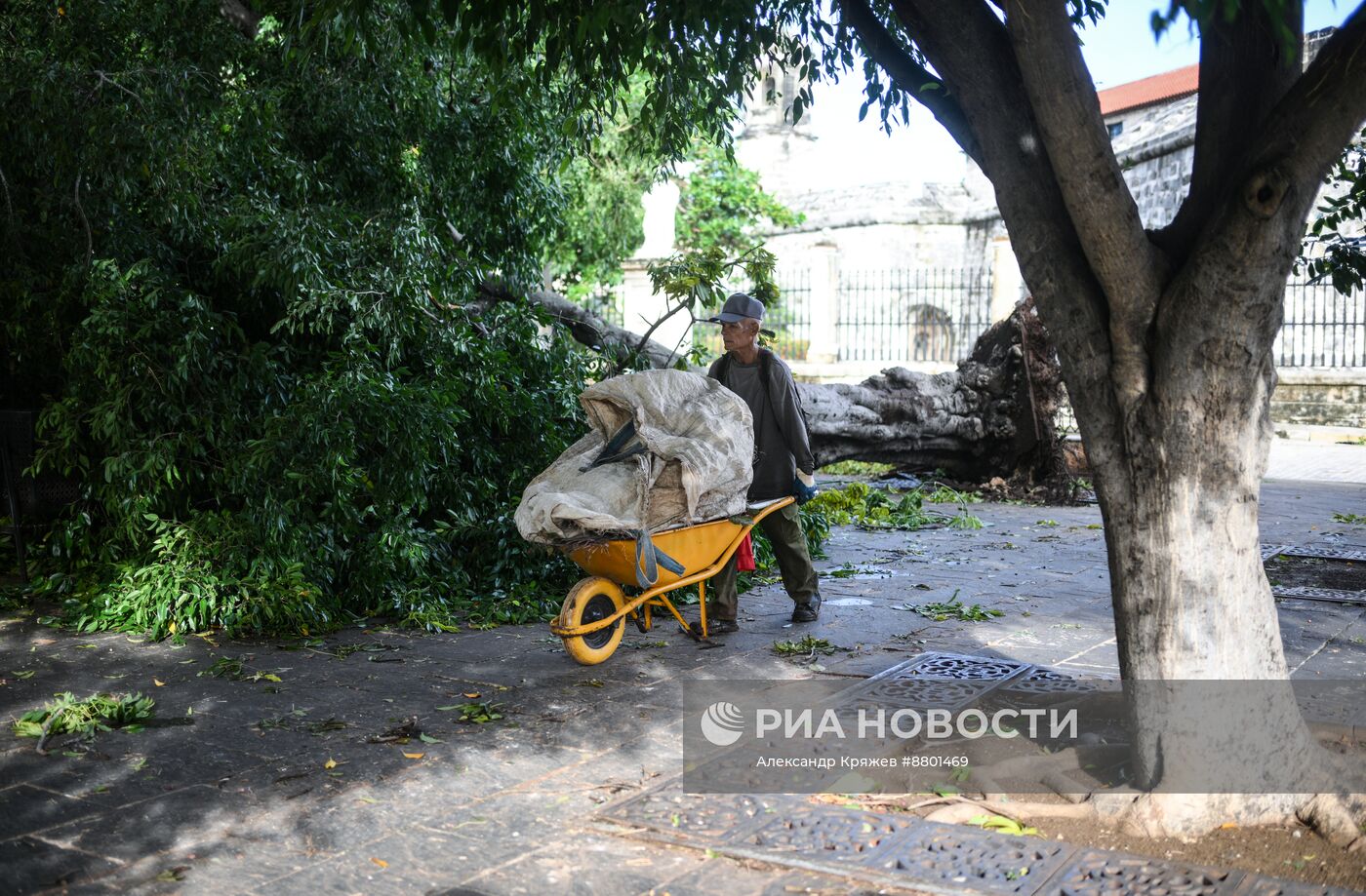 Последствия урагана на Кубе 