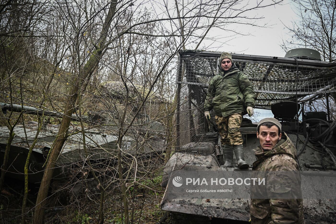 Работа ремонтно-эвакуационной команды группы "Пресса" спецназа "Ахмат"