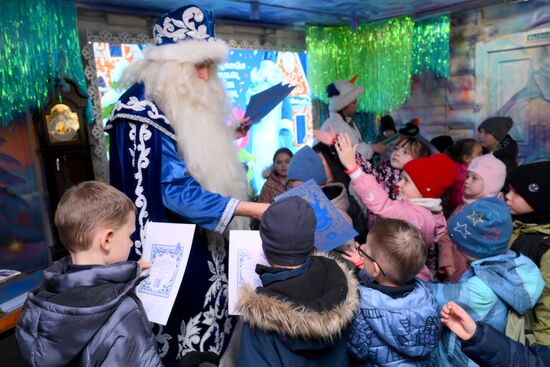 Открытие сезона в Московской усадьбе Деда Мороза