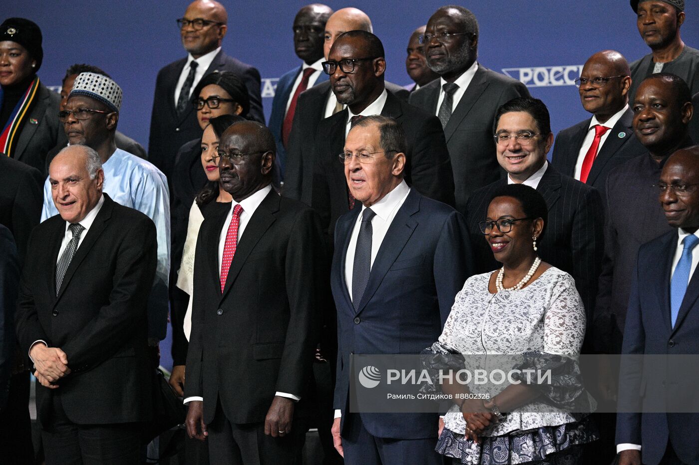 Россия - Африка. Совместное фотографирование глав делегаций