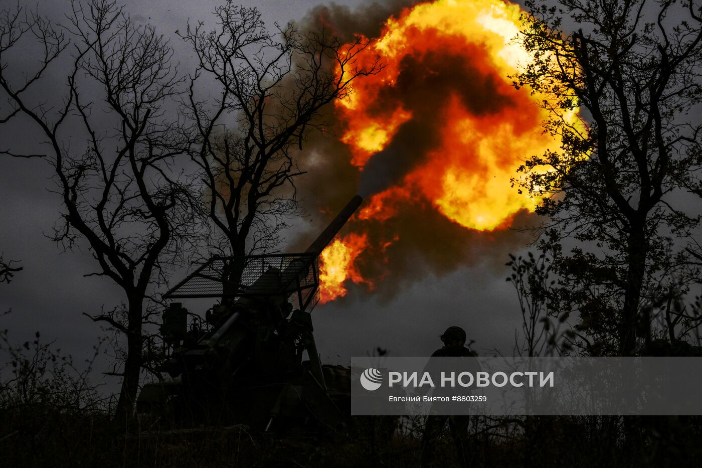 Боевая работа расчета 2С7М "Малка" ЦВО на Красноармейском направлении