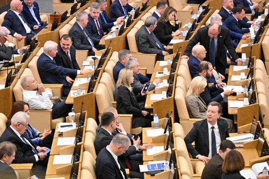 Пленарное заседание Госдумы РФ