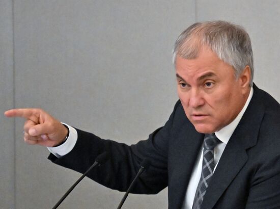 Пленарное заседание Госдумы РФ