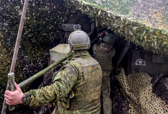 Боевая работа артиллеристов ЦВО на Красноармейском направлении в ДНР