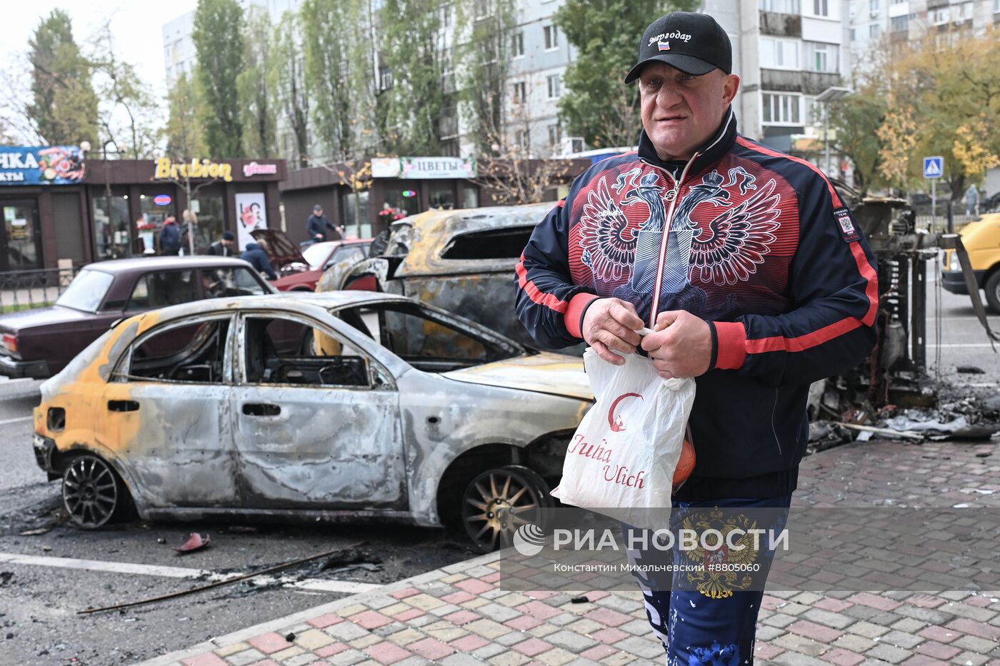 Последствия обстрела Энергодара