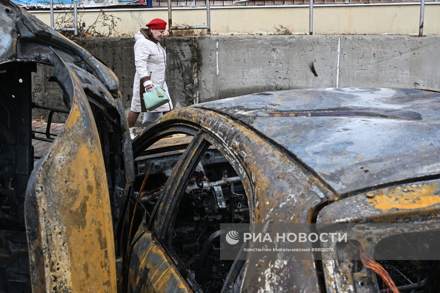 Последствия обстрела Энергодара