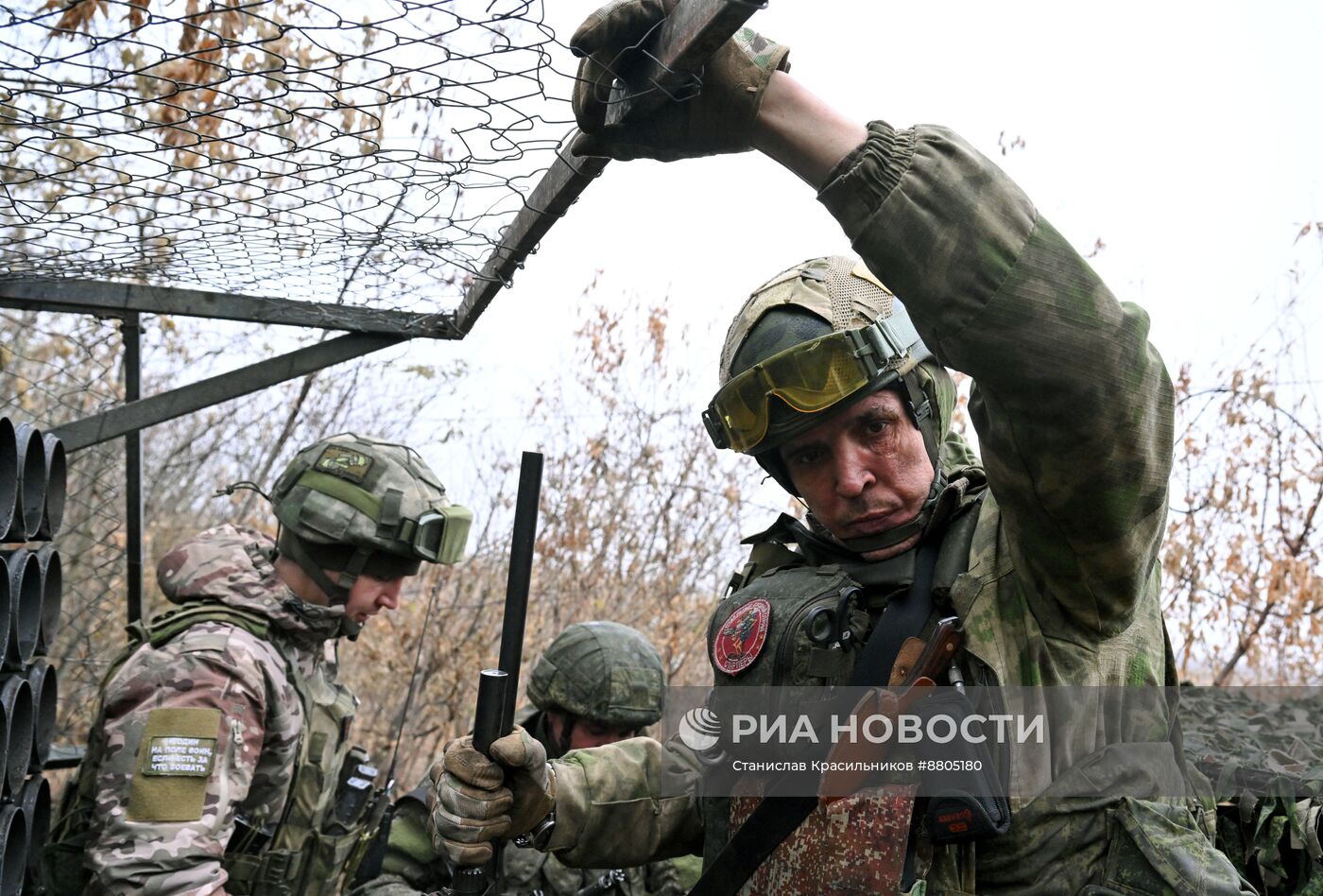 Боевая работа РСЗО "Град" группировки "Центр" на Красноармейском направлении СВО