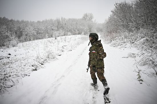 Военнослужащие батальонно-тактической группы "Каштана" спецназа "Ахмат"