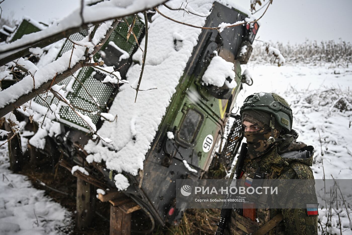 Военнослужащие батальонно-тактической группы "Каштана" спецназа "Ахмат"