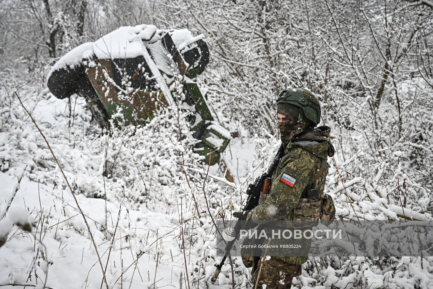 Военнослужащие батальонно-тактической группы "Каштана" спецназа "Ахмат"