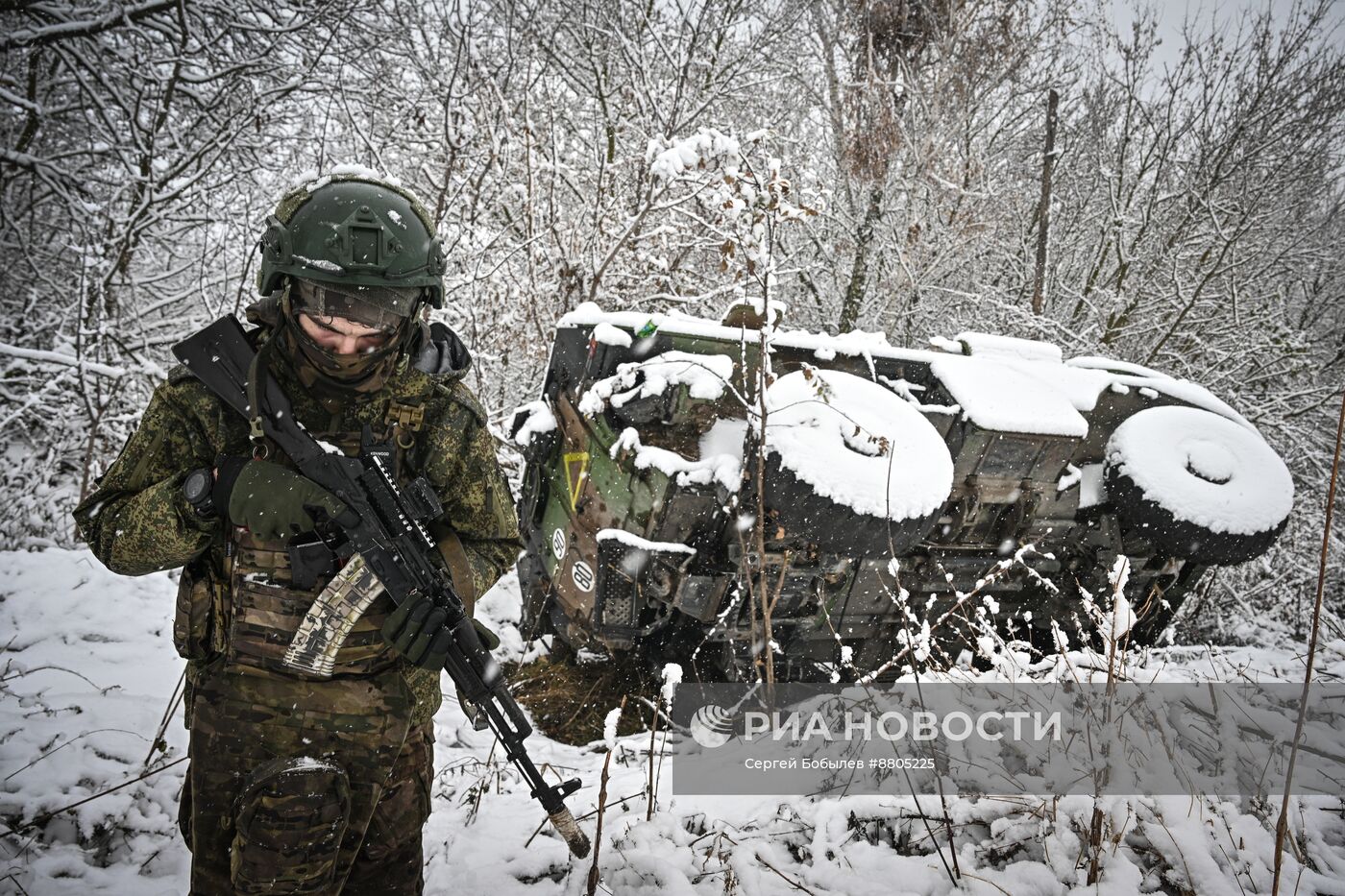 Военнослужащие батальонно-тактической группы "Каштана" спецназа "Ахмат"