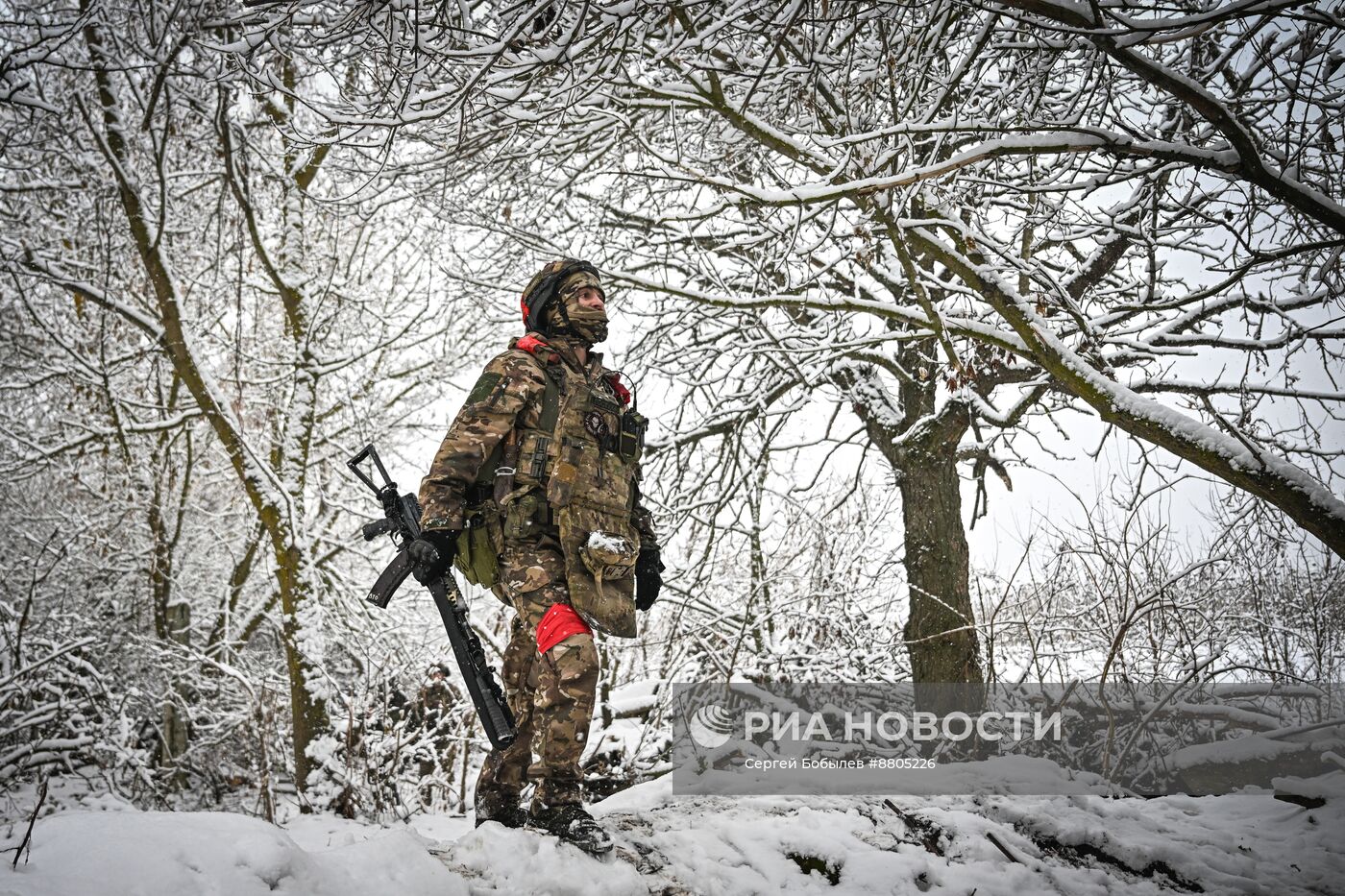 Военнослужащие батальонно-тактической группы "Каштана" спецназа "Ахмат"