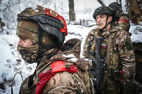 Военнослужащие батальонно-тактической группы "Каштана" спецназа "Ахмат"