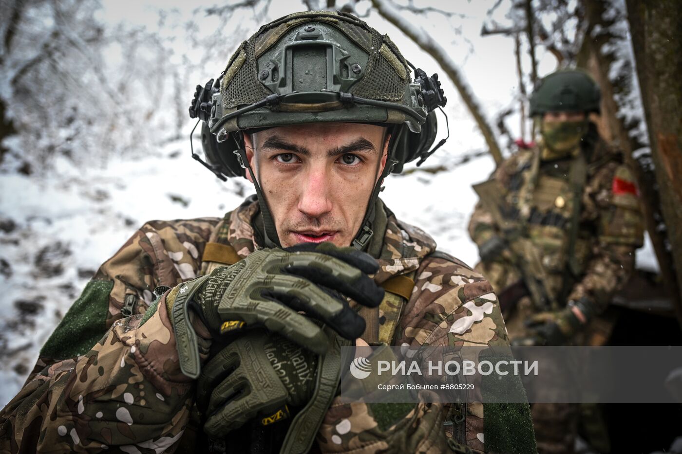 Военнослужащие батальонно-тактической группы "Каштана" спецназа "Ахмат"