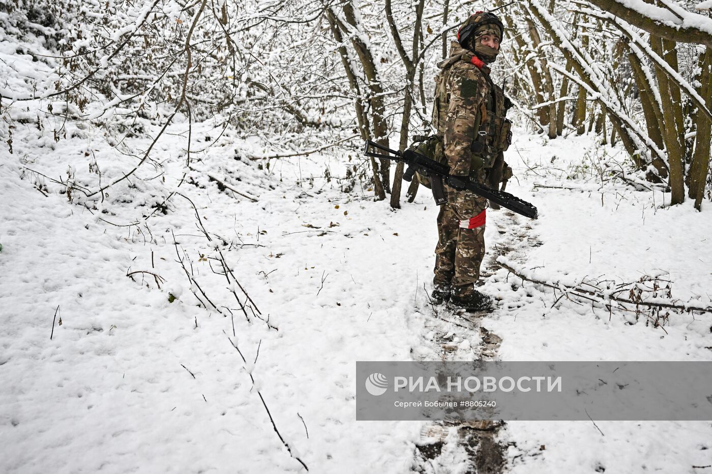 Военнослужащие батальонно-тактической группы "Каштана" спецназа "Ахмат"