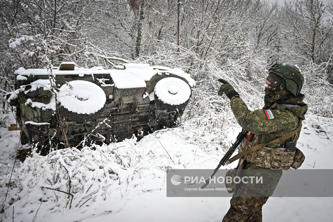 Военнослужащие батальонно-тактической группы "Каштана" спецназа "Ахмат"