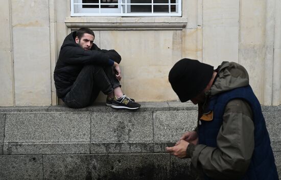 Акция протеста абхазской оппозиции в Сухуме