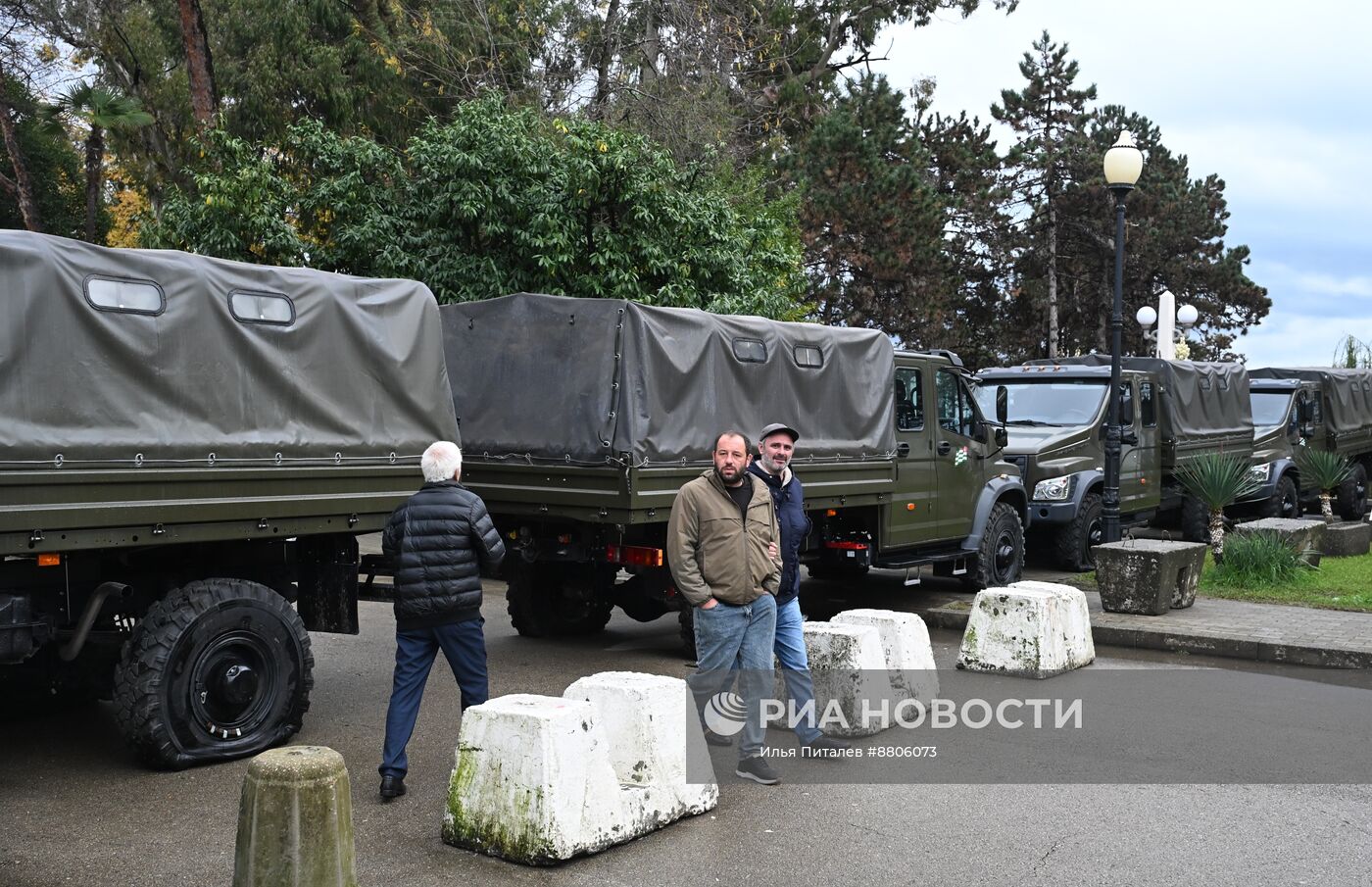 Акция протеста абхазской оппозиции в Сухуме