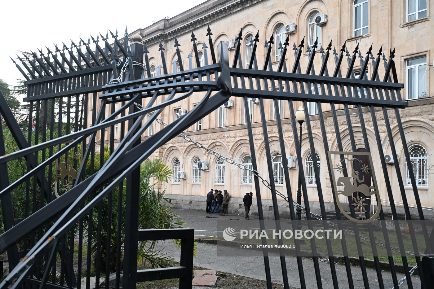 Акция протеста абхазской оппозиции в Сухуме