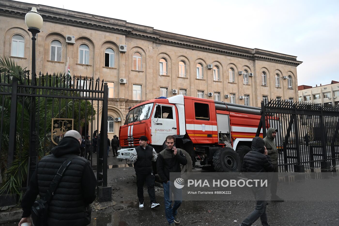 Акция протеста абхазской оппозиции в Сухуме