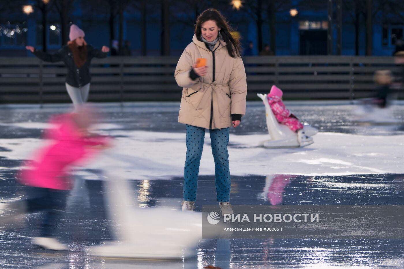 Открытие катка на Новой Голландии в Санкт-Петербурге