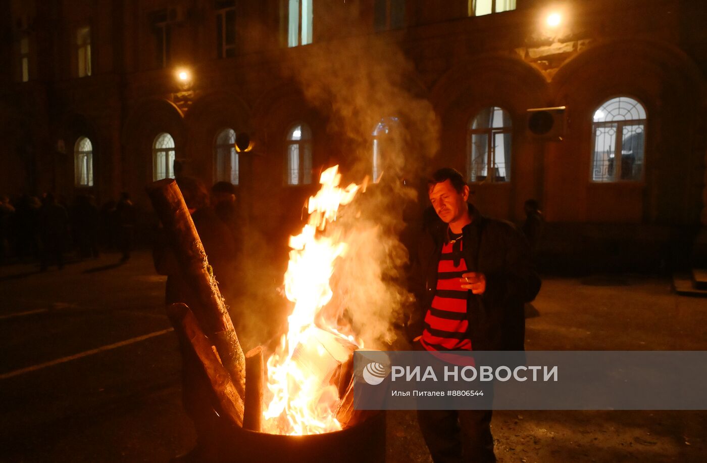 Акция протеста абхазской оппозиции в Сухуме