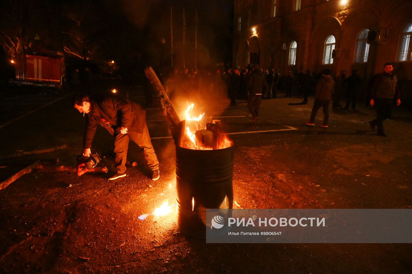 Акция протеста абхазской оппозиции в Сухуме