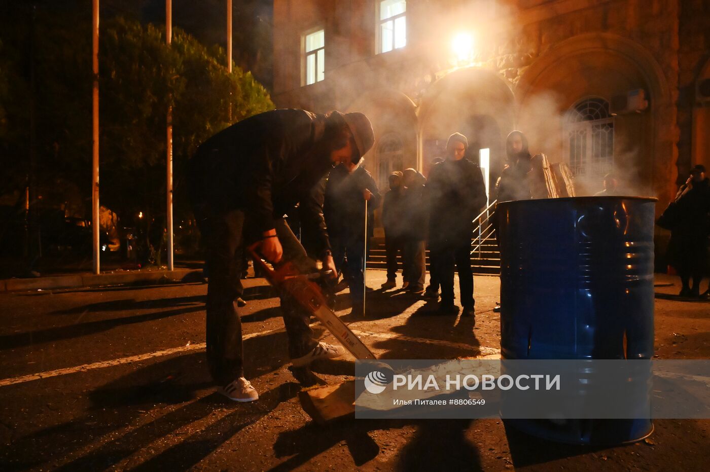 Акция протеста абхазской оппозиции в Сухуме