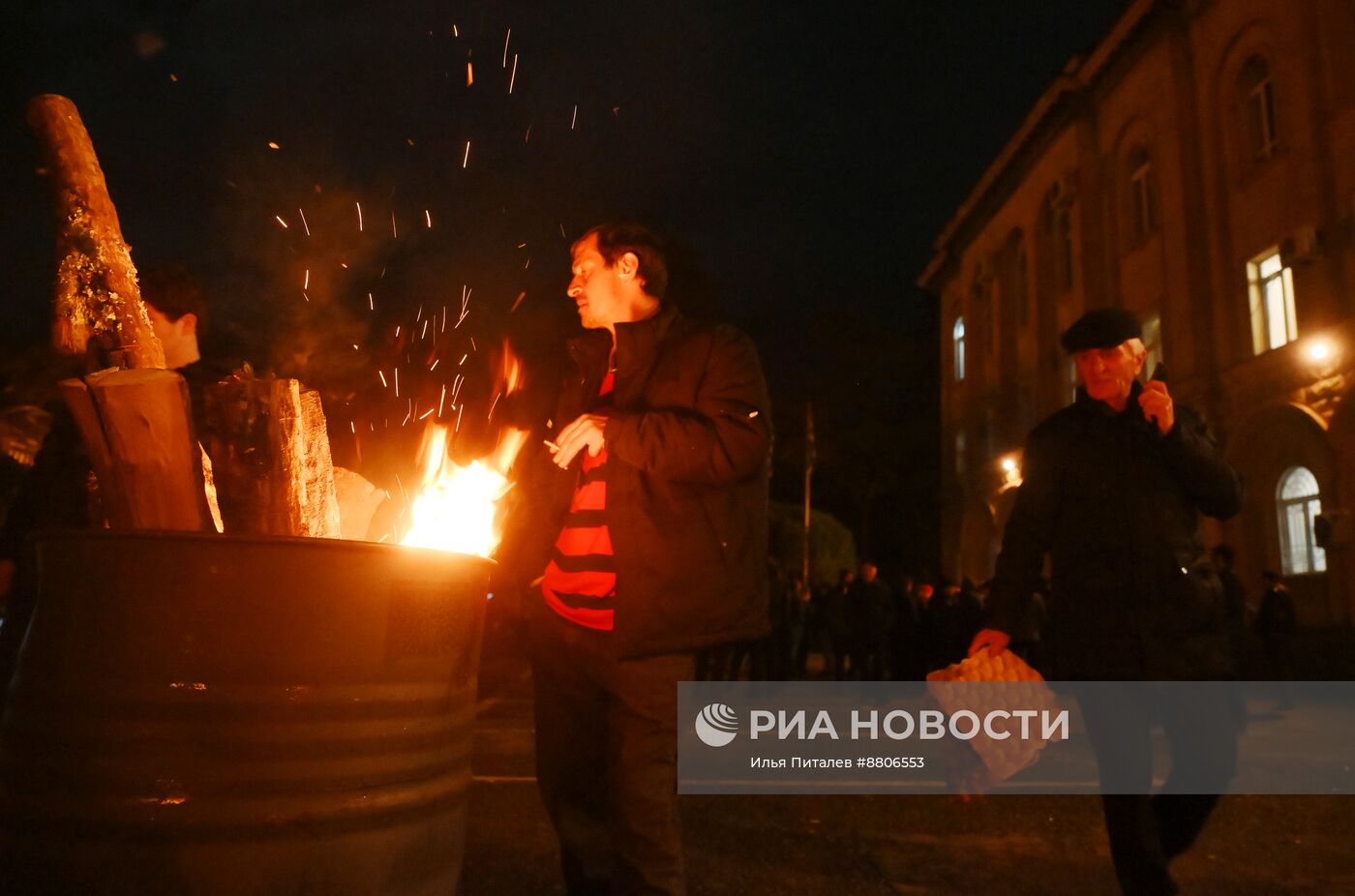 Акция протеста абхазской оппозиции в Сухуме