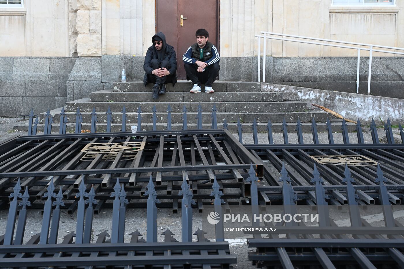 Акция протеста абхазской оппозиции в Сухуме