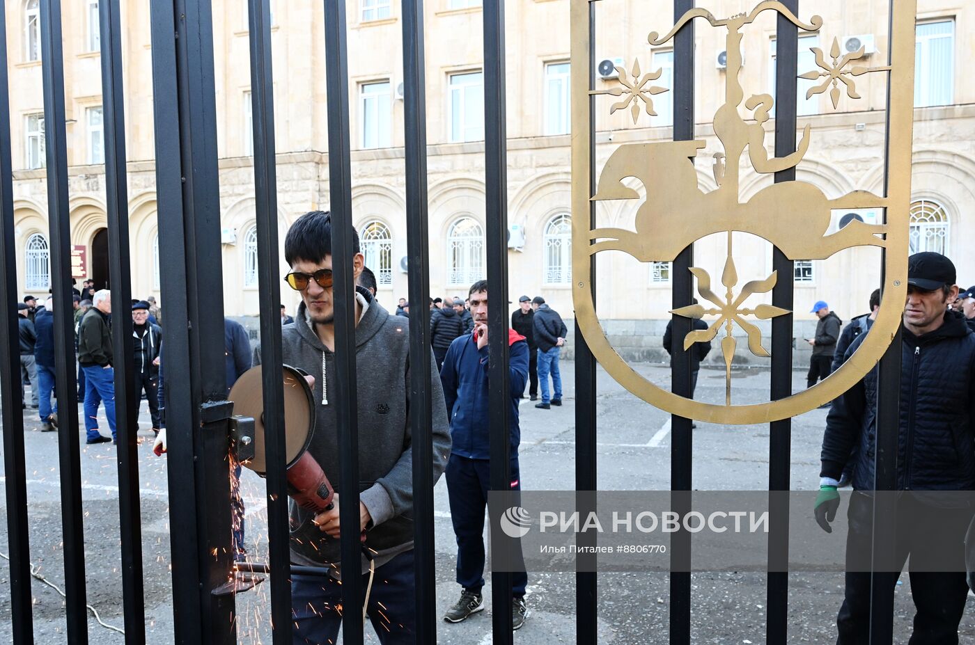 Акция протеста абхазской оппозиции в Сухуме