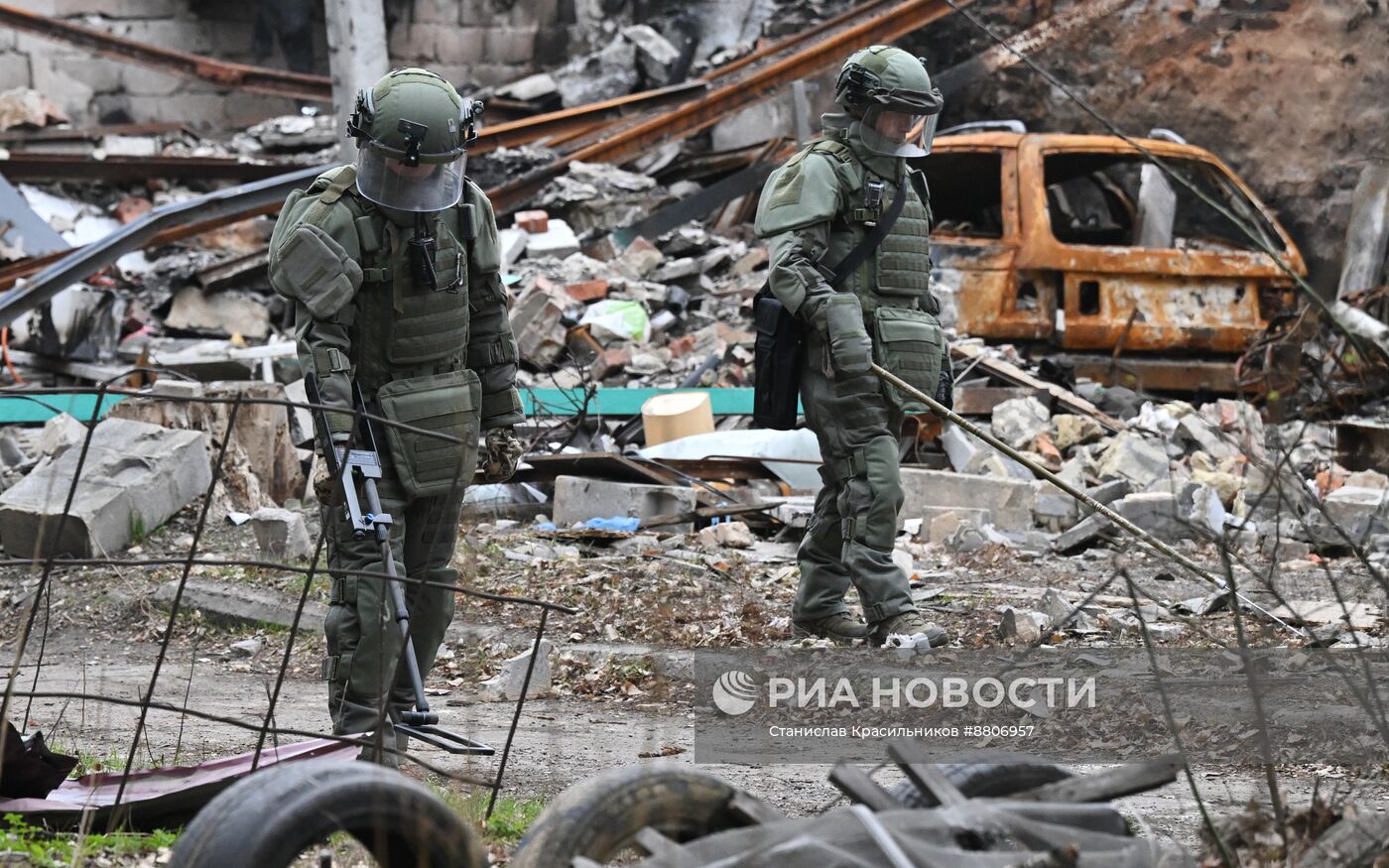 Разминирование Селидово в ДНР 91-м инженерно-саперным полком группировки войск "Центр"