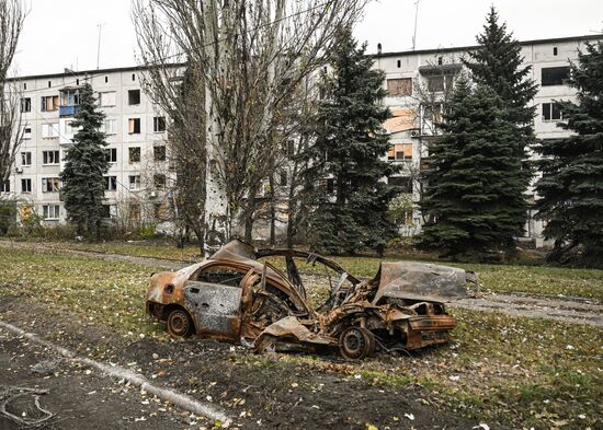 Освобожденный город Селидово в ДНР