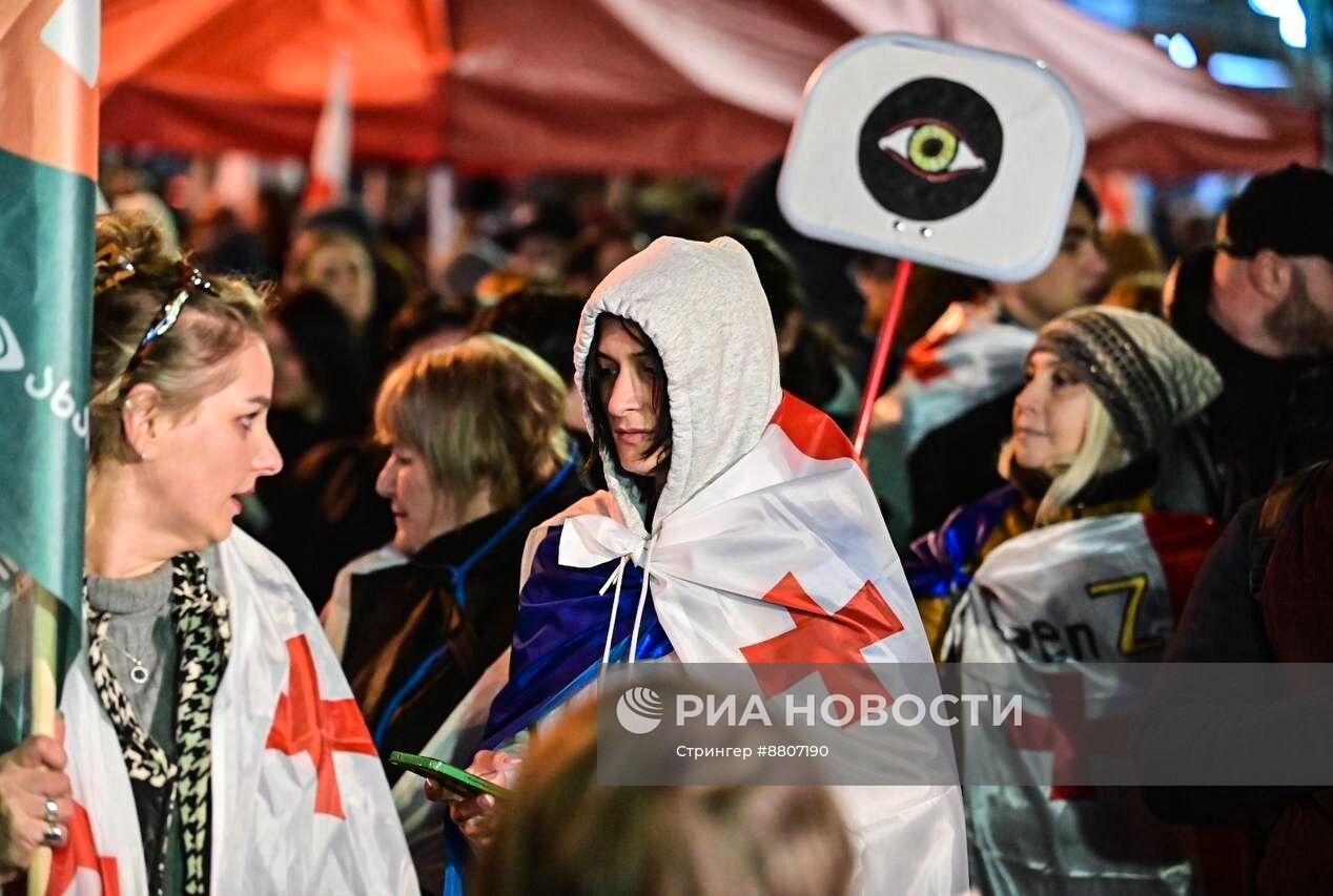 Акция оппозиции в Тбилиси