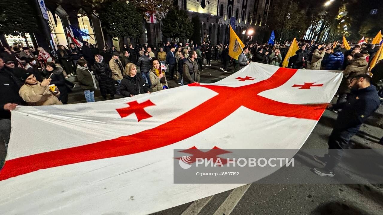 Акция оппозиции в Тбилиси