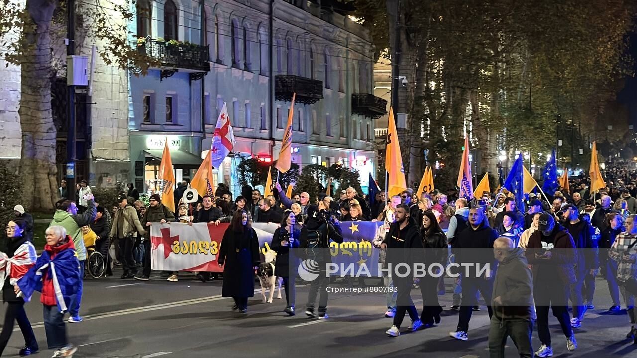 Акция оппозиции в Тбилиси